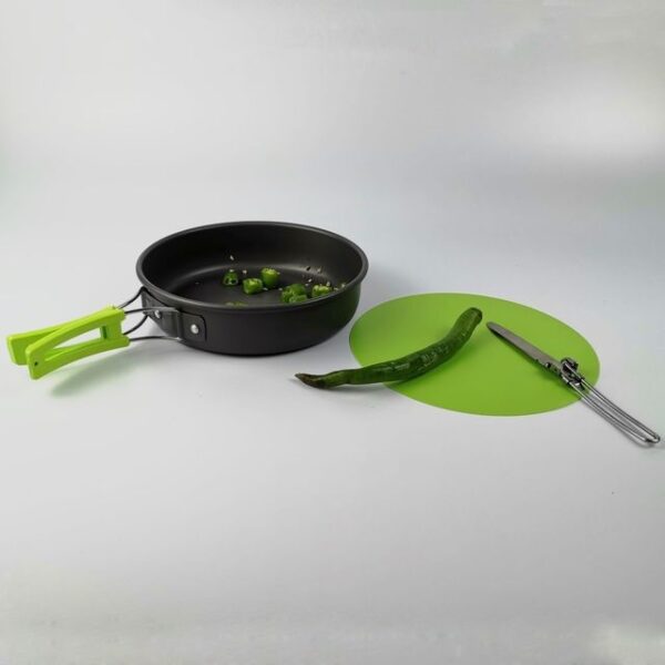 Outdoor Camping Hiking Cookware Tableware Cookware Lightweight Folding Picnic Cooking Hiking Picnic BBQ Tableware Equipment - Image 3
