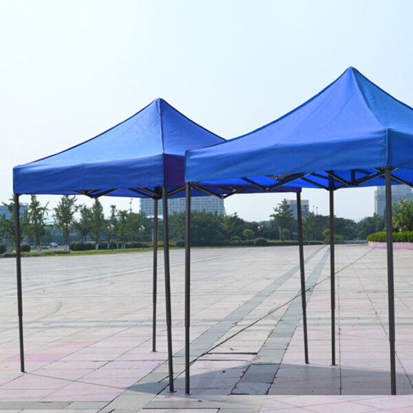 Canopy Top Oxford Cloth Square Foldable UV Proof Rainproof Canopy Top Cover Blue 2.9x2.9 Meters - Image 10