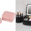 Smart LED Cosmetic Case With Mirror Cosmetic Bag Large Capacity Fashion Portable Storage Bag Travel Makeup Bags - Image 2