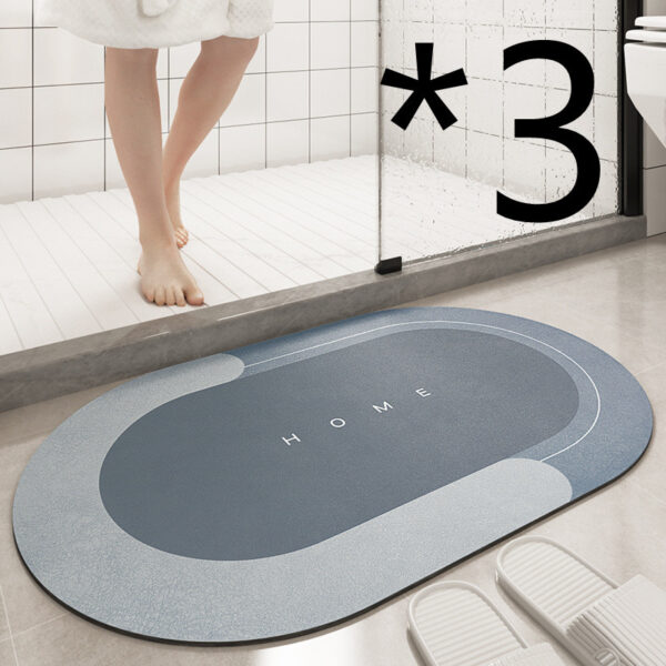 Cushion Bathroom Sliding Door Floor Foot Mat - Image 4