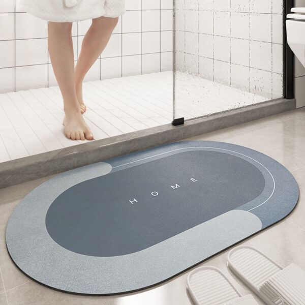 Cushion Bathroom Sliding Door Floor Foot Mat - Image 3
