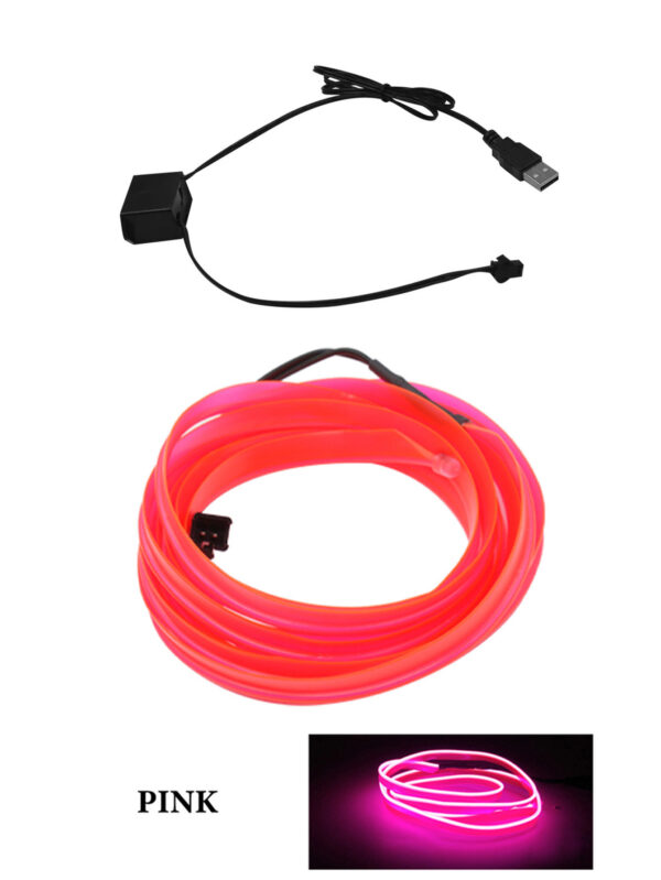 Car Led Decoration Cold Light Interior Modification Strip USB Car Atmosphere Light Lamp Line - Image 6
