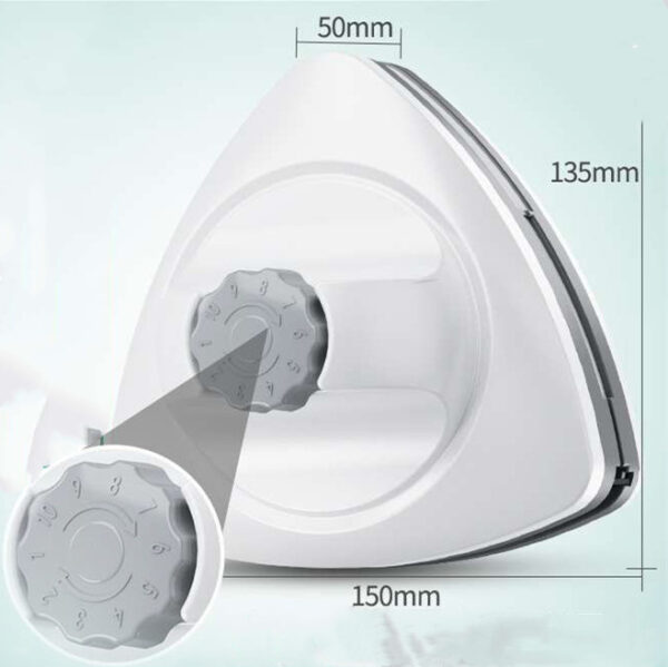 Double-sided Magnetic Glass Wiper Glass Wiper Artifact Triangular Glass Wiper - Image 6
