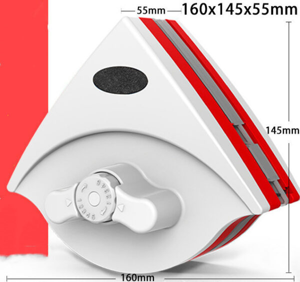 Double-sided Magnetic Glass Wiper Glass Wiper Artifact Triangular Glass Wiper - Image 3
